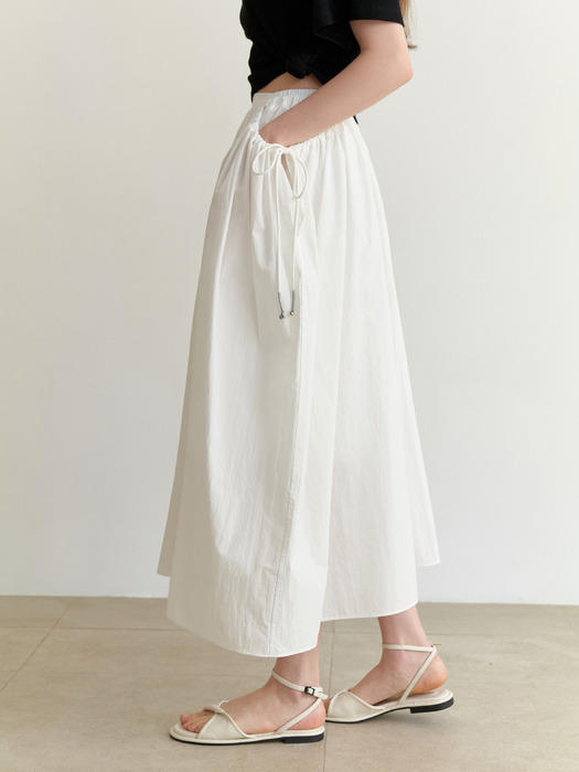 Basket strap skirt (white)