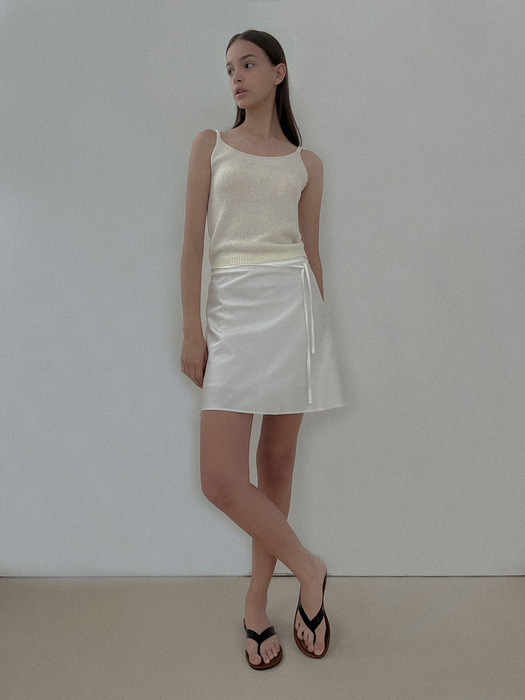 [24 SUMMER][SALT Label] CLASSIC KNIT SLEEVELESS_IVORY