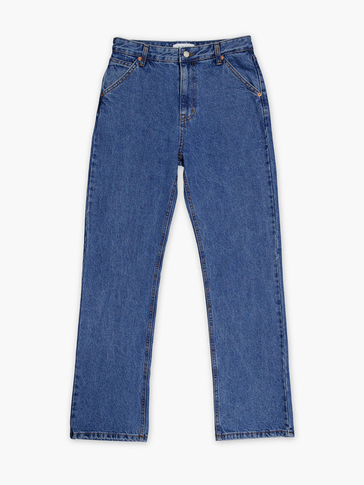 WASHED STRAIGHT JEANS_BLUE