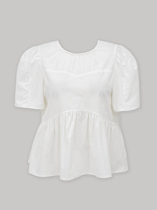 Lautre Ette ribbon White Blouse