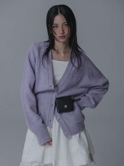 [단독]CLOVER SADDLE SHAGGY DOG KNIT CARDIGAN_3COLOR