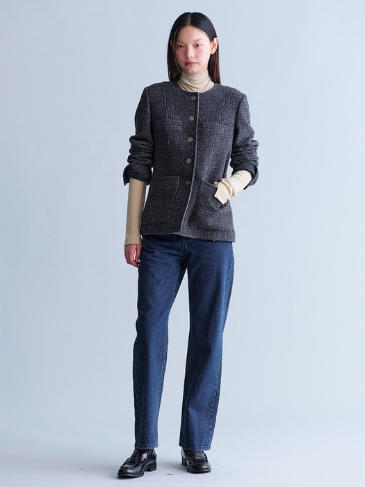 Tweed Midi Jacket  Ash (KE4911M054)