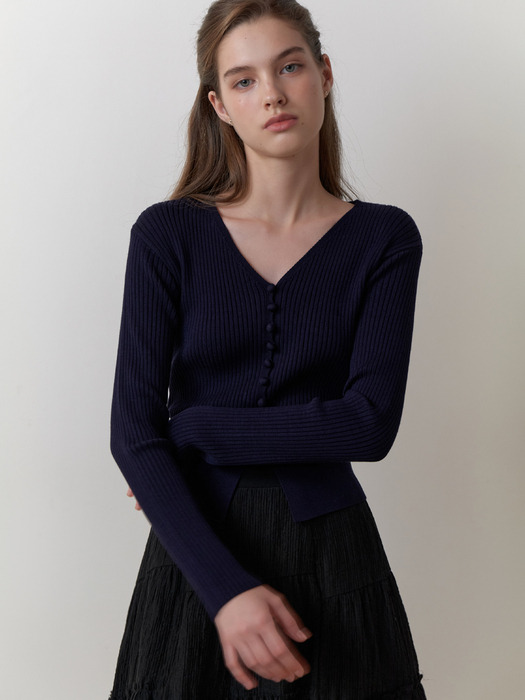 Liatris knit cardigan (navy)