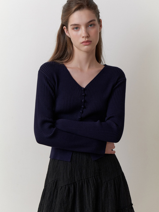 Liatris knit cardigan (navy)