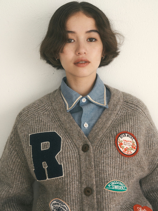 Ivy League Cardigan [Brown]