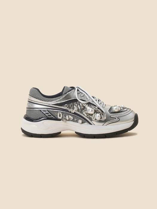 Beaded sneakers(silver)_DG4DA24523SVX