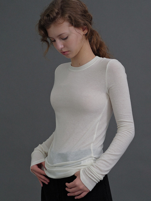 Comfy tencel tee (ivory)