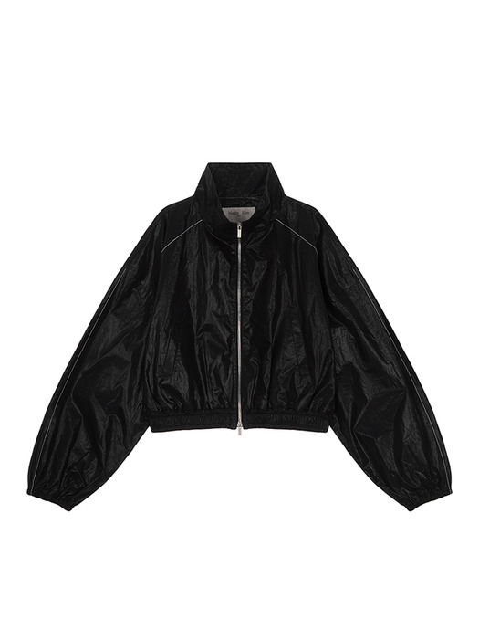 MATIN COATING CROP BLOUSON IN BLACK