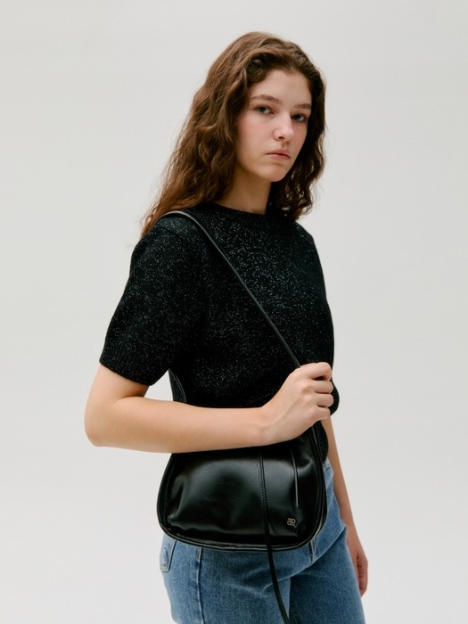 square bag (shoulder) - black (S)