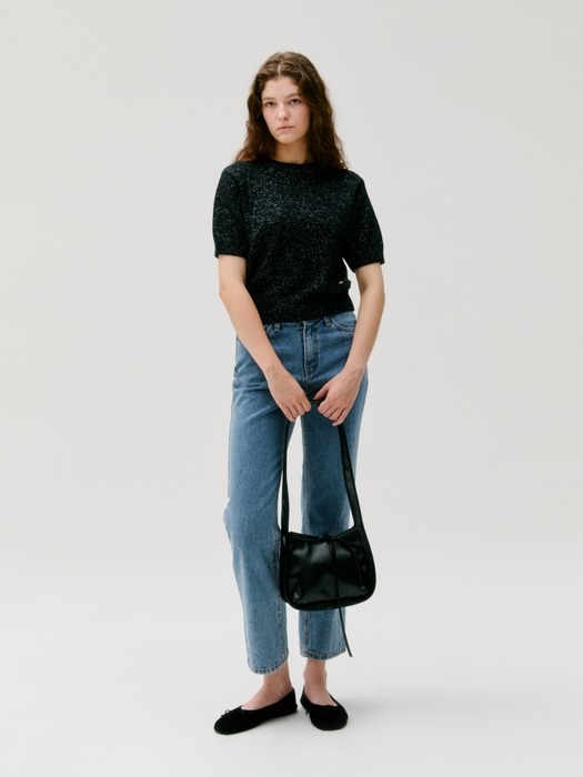 square bag (shoulder) - black (S)