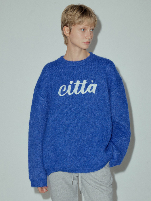 Citta Logo Wool Hairy Knit_CTK228(3color)