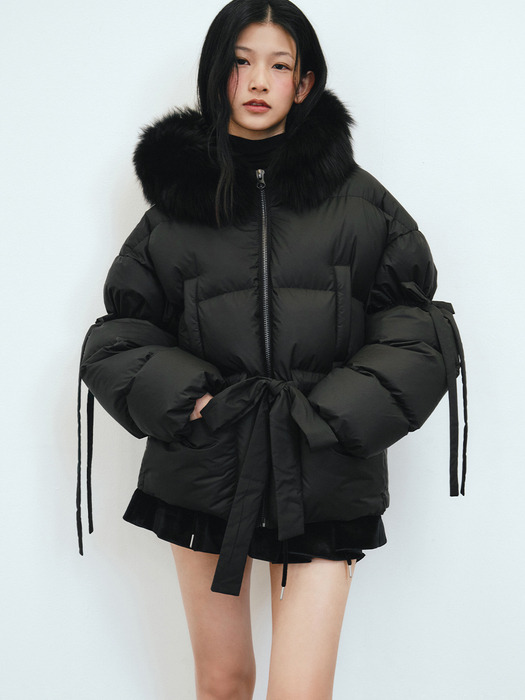 FOX FUR DUCKDOWN_TT4W003BK