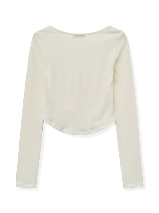 sq shirring t [ivory]