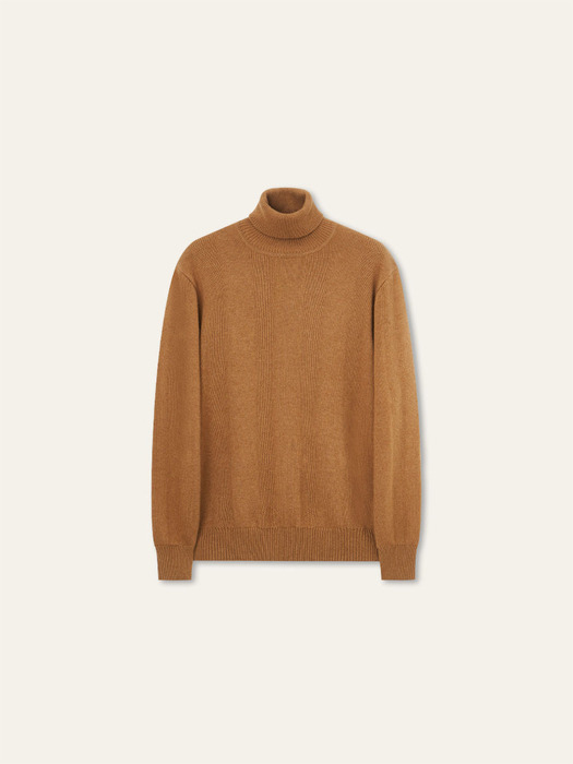 Low GG Turtle Neck_camel