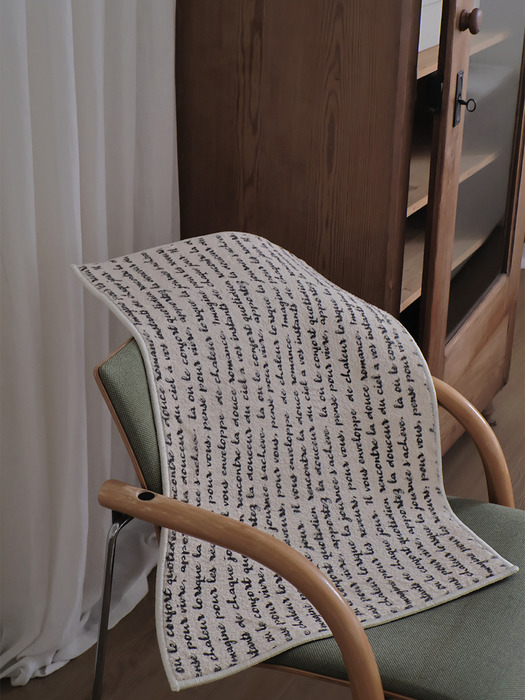 레터 프렌치 워셔블 프리미엄 발매트