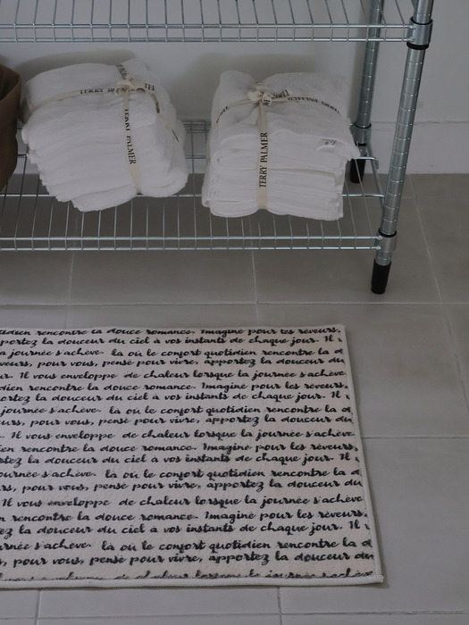 레터 프렌치 워셔블 프리미엄 발매트