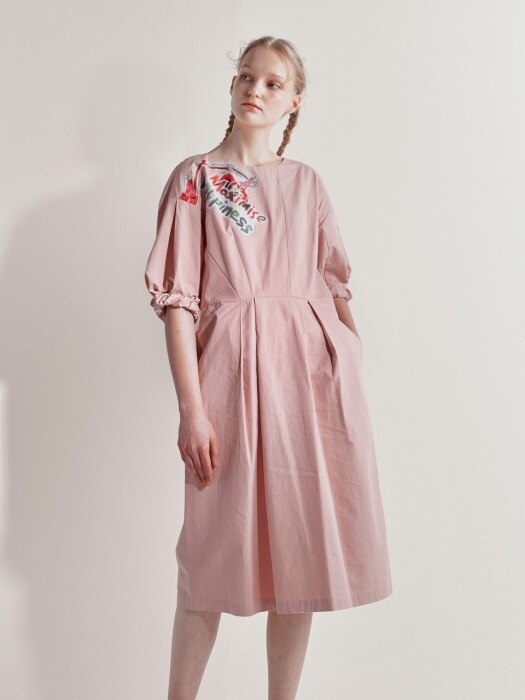 Happiness-washed cotton dress