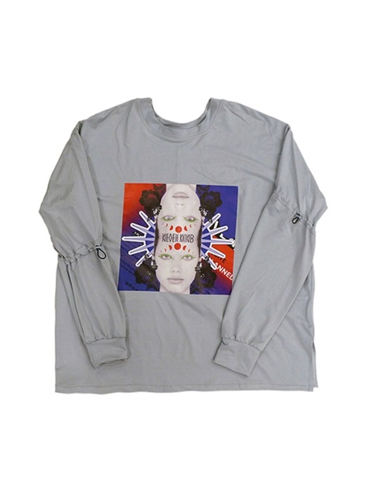 19 S/S NEVER MIND GRAPHIC GRAY T-SHIRTS