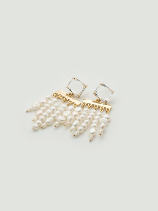 Natural Pearl `drop` Earrings