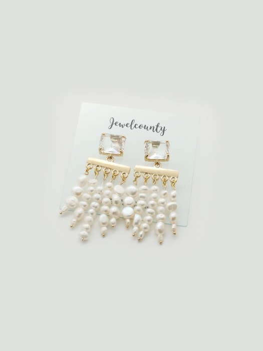 Natural Pearl `drop` Earrings