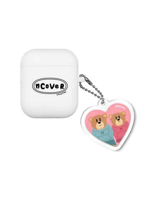 Couple hoodie bruin-pink(keyring)