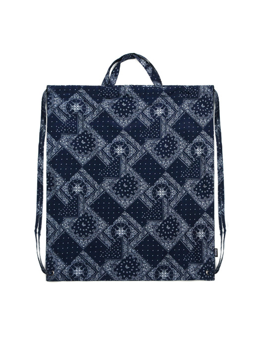 FANCY PAISLEY BUTTERFLY GYM SACK (NAVY)(20SS-F908)