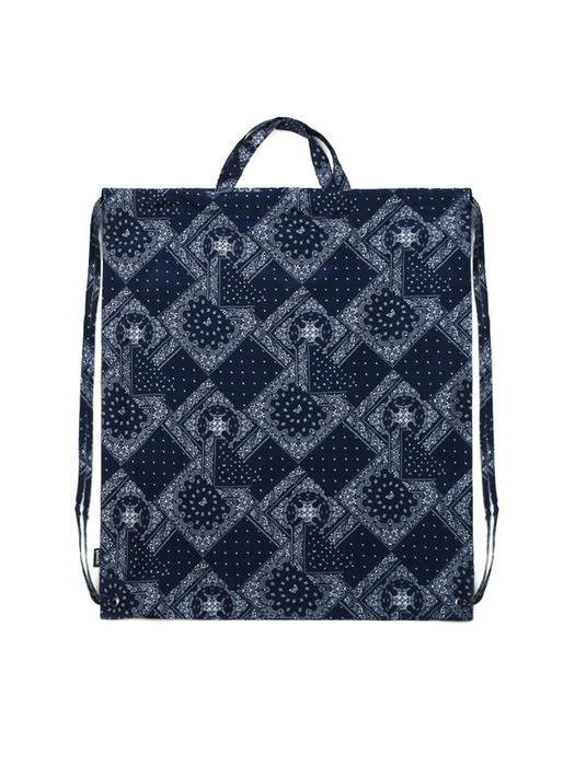 FANCY PAISLEY BUTTERFLY GYM SACK (NAVY)(20SS-F908)