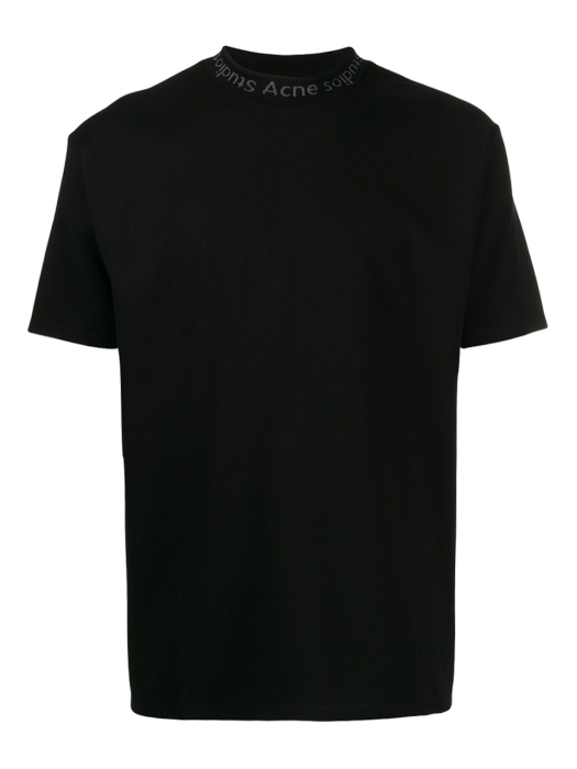 19FW 로고 모크넥라인 티셔츠 블랙 BL0004 900