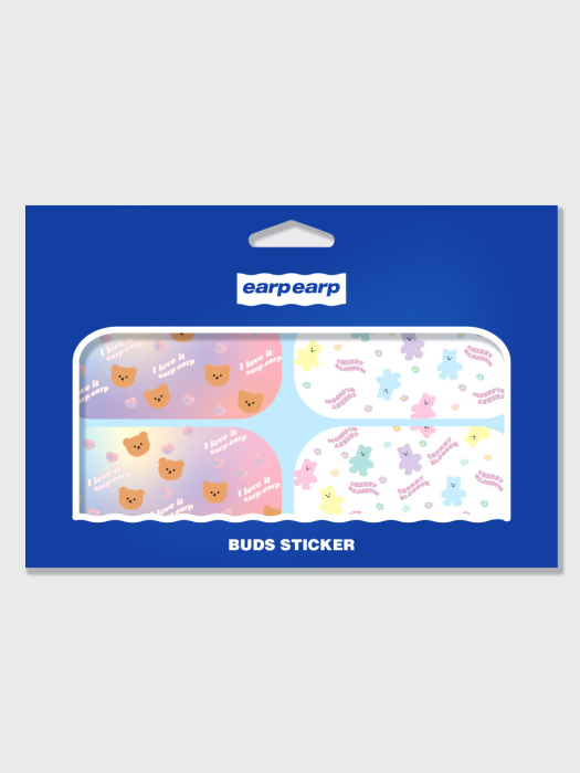 Earpearp galaxy buds sticker pack-pastel blue