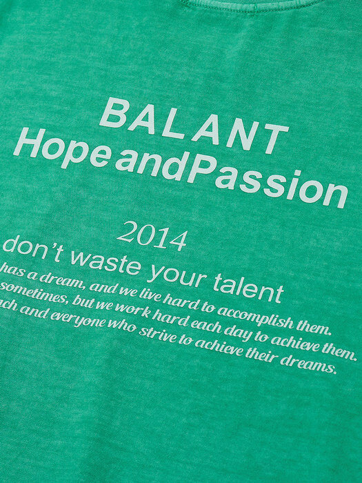 Pigment Hope and Passion Tshirt - Green