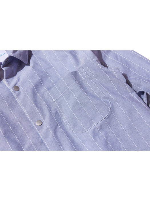 STITCHED OXFORD SHIRTS BLUE