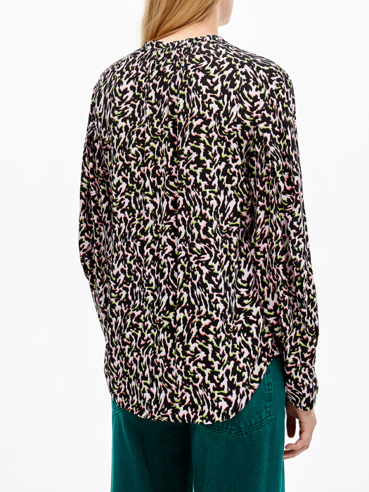 Pink Animal print blouse_B206AWB006PK