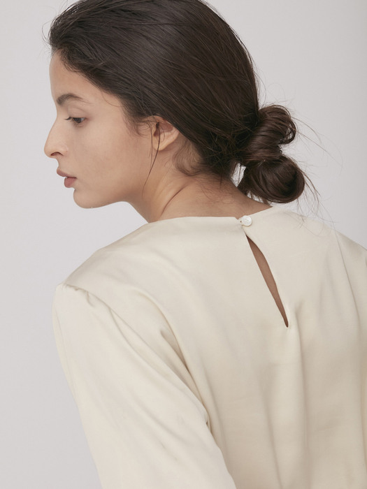 Sharon Viscose Blouse_L.Beige