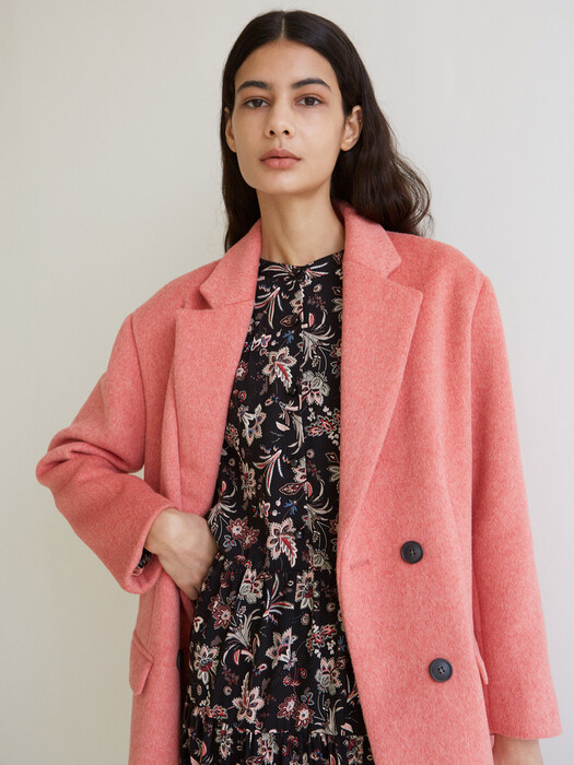 TORI HALF COAT, PINK