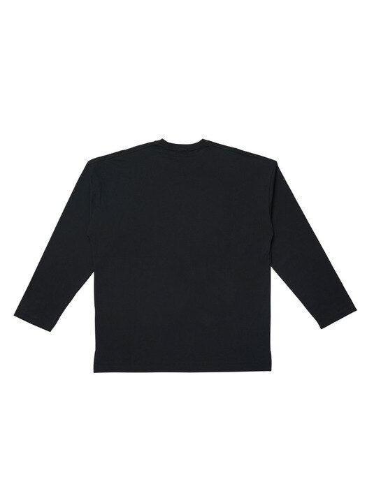 OVER FIT NOWHERE LAYERED LONG-SLEEVE_BLACK