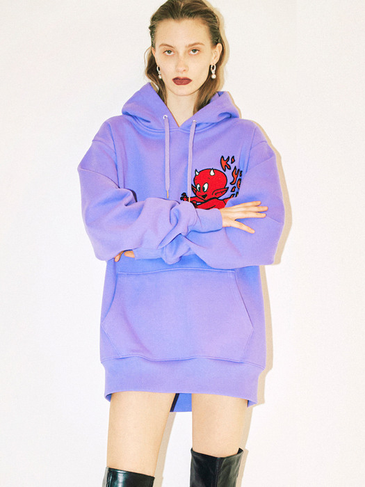 HOT STUFF x KYE COLLABORATION/GRAPHIC EMBROIDERY OVERSIZED HOODY (KYTZ7HDR02W)