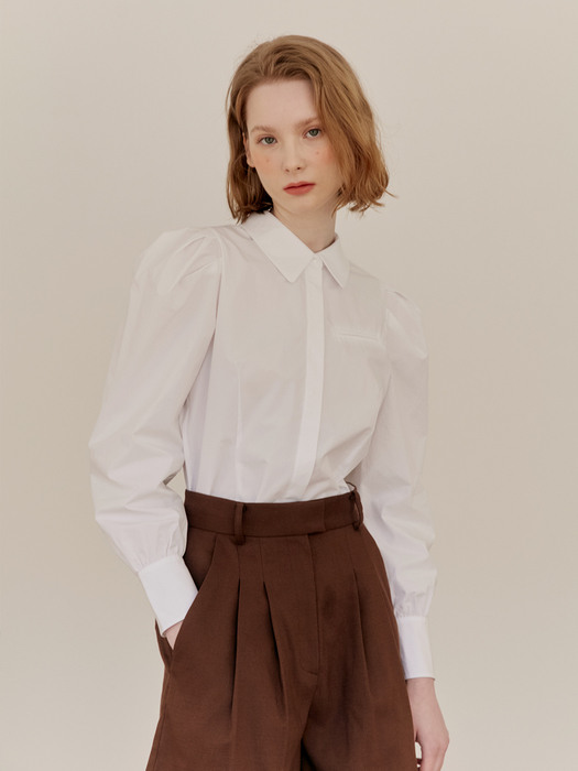 SARABONG Puffed long sleeve blouse (3color)