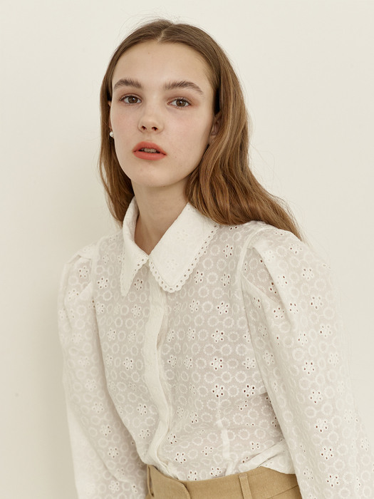 [N]SARABONG Puffed long sleeve blouse (3color)