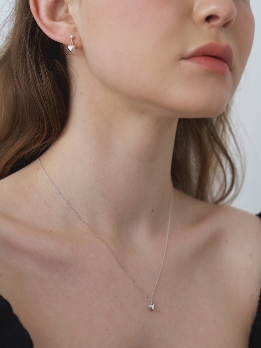 [Silver] Mini Heart Necklace