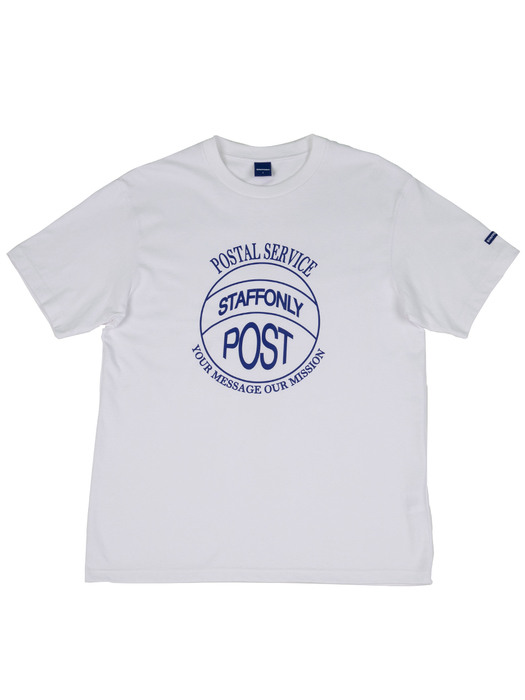 STAMP-FRONT TEE (WHITE)