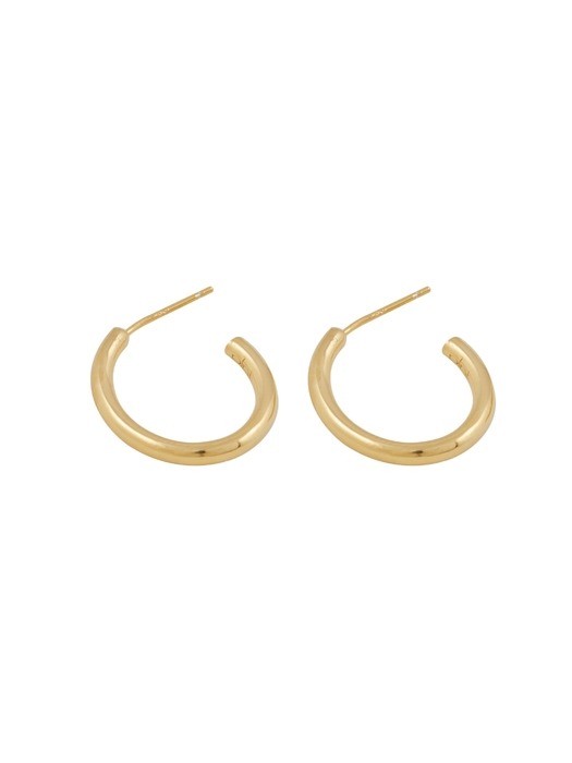 Oval Hoop Earring L (18K Gold Plated)