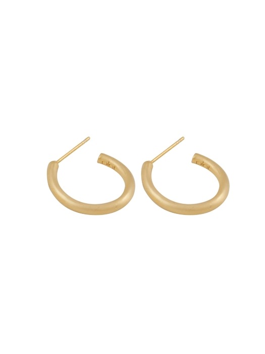 Oval Hoop Earring L (18K Gold Plated)