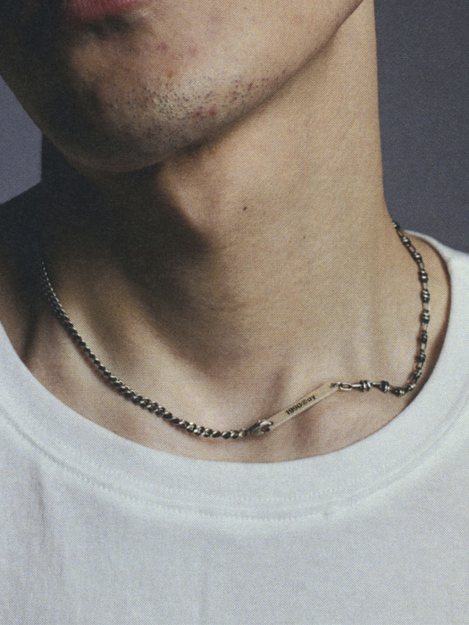 [Silver925] BB01 Skull And Back Tooth Necklace