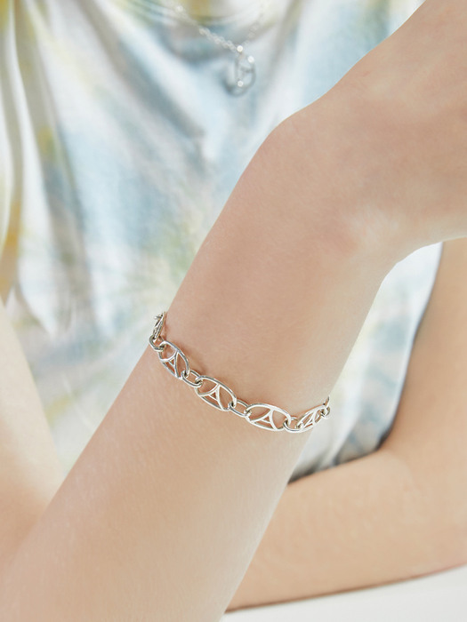 [Silver 925] Eiffel Symbol Silver Bracelet