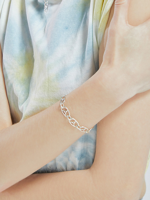 [Silver 925] Eiffel Symbol Silver Bracelet