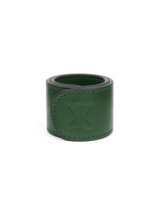 LEATHER BLACELET [GREEN]