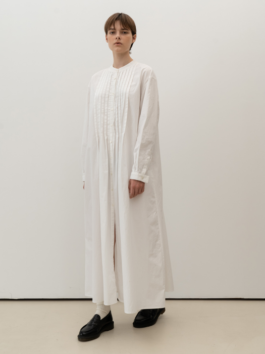 Acodian Cotton Long Dress_Ivory