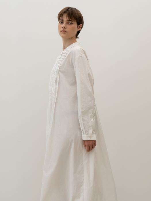Acodian Cotton Long Dress_Ivory