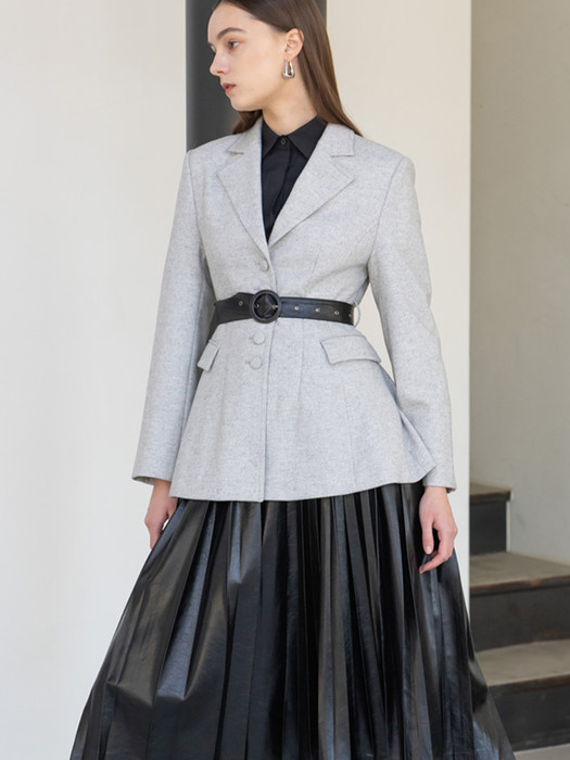 Allure lined jacket in grey