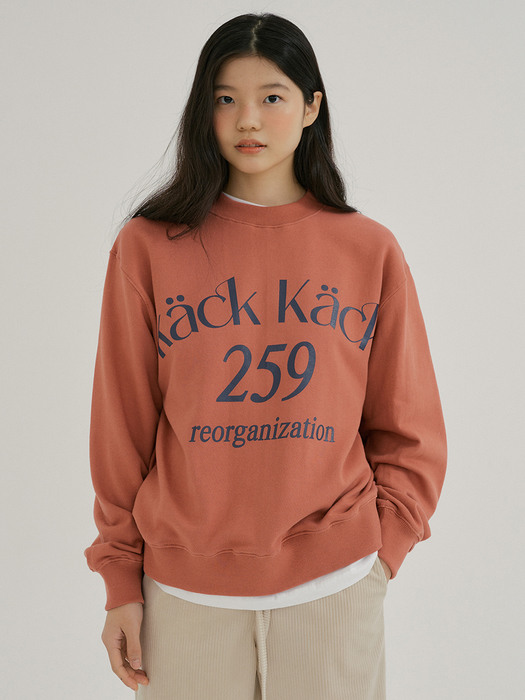 KACK 259 SWEATSHIRTS LIGHT BRICK